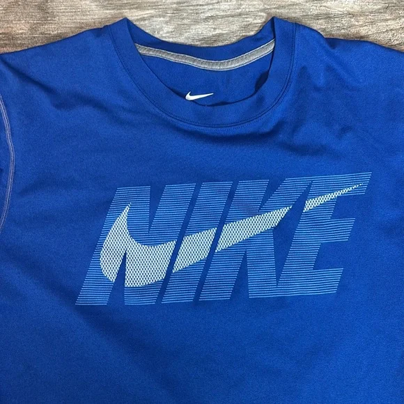 Nike Blue Short Sleeve Dri-FIT Tee - Picture 2 of 6